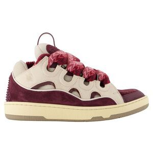 Curb sneakers - Lanvin - Synthetic - Beige/Bordeau